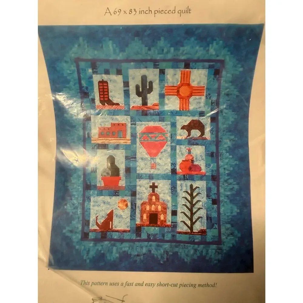 ENCHANTED LANDS Southwest Applique Quilt Pattern Packet Sewing 83